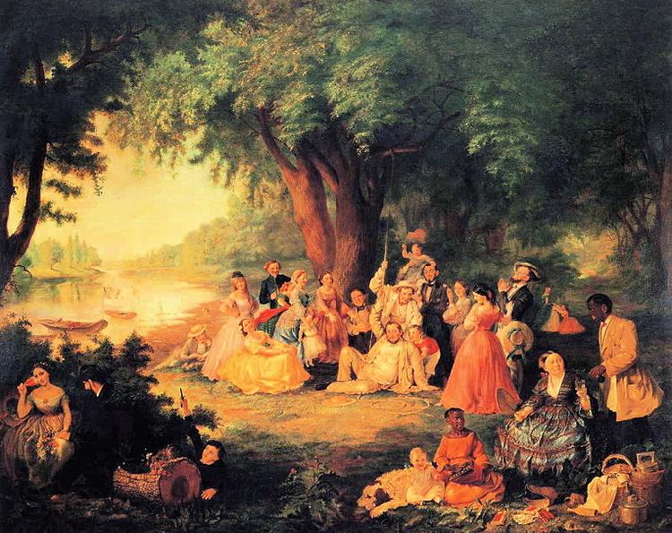 Lilly martin spencer Artist and Her Family on a Fourth of July Picnic Spain oil painting art